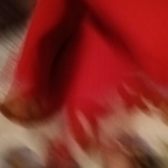 KIM ROGERS red braided waffled cardigan with saggy pockets Size XL - Picture 10 of 13